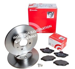 FOR CITROEN Berlingo 1.6 Dual Fuel B9 BREMBO REAR BRAKE DISC 268MM&BRAKE PAD SET
