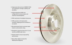 DFC Premium Solid Brake Rotor