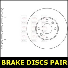 Brake Discs Pair Front FOR CITROEN C5 115bhp 1.8 01->04 Hatchback DC Blue