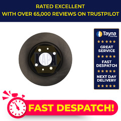 2x Brake Discs Pair Solid fits RENAULT TWINGO Mk3 1.0 Front 2014 on H4D400 259mm