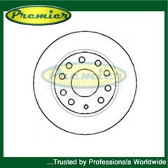 Premier Rear 1x Brake Disc Fits Golf Scirocco A3 Octavia Yeti Leon 5Q0615601F