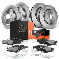 New Front & Rear Disc Brake Rotors & Ceramic Brake Pads for Jeep Grand Cherokee
