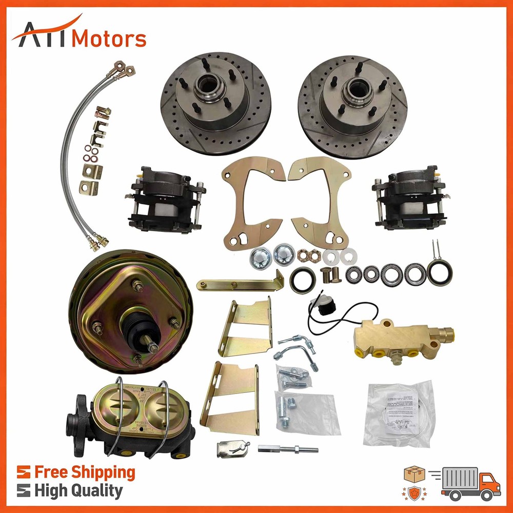 For 1959-1964 Full Size Chevy Front Disc Brake & Power Booster Conversion Kit