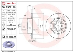 2x Brake Discs Pair Solid fits SKODA OCTAVIA Mk1, Mk2, Mk3 Rear 00 to 20 253mm