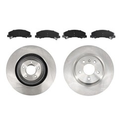 For 06-11 Cadillac DTS Buick Lucerne V8 323mm Front Brake Rotors & Ceramic Pads