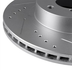 Front Brake Rotors Discs For Saab 9-2X BRZ Forester Impreza Slotted Drilled 2pcs