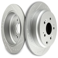 Front And Rear Brake Ceramic Pads & Rotors Kit For Honda Odyssey 2005-2010 3.5L
