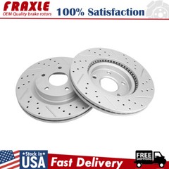 Front Drilled Brake Rotors For 2007- 2014 2015 2016 2017 2018 2019 Nissan Altima