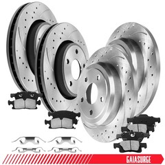 Front Rear Brake Rotors Pads Kit For 2011-2018 2019 2020 Durango Grand Cherokee