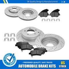 Front & Rear Disc Rotors Brake Pads for Kia Optima 2011 2012 2013 2014 2015