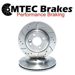 Volvo S40 1.6 1.7 1.9TD 96-97 Ha Brake Discs Mtec Drilled Grooved