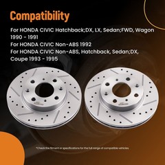 Front Brake Rotors Set for Honda Civic Del Sol 1993-1997/CRX 1990-1991 S31029