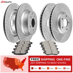 12.6″ FRONT & 12.13″ REAR ROTORS + BRAKE PADS FOR NISSAN 370Z INFINITI G35 G37