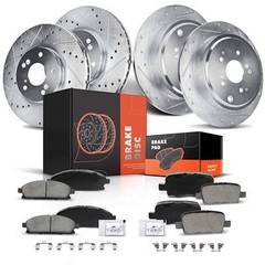 Front & Rear L&R Disc Rotors & Ceramic Brake Pads for Acura MDX 03-06 V6 3.5L