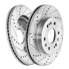 Rotors & Ceramic Front Brake Rotor Pad Kit