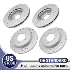 11.81″ Front & 10.31″ Rear Drilled Disc Brake Rotors for Kia Forte Koup Forte5