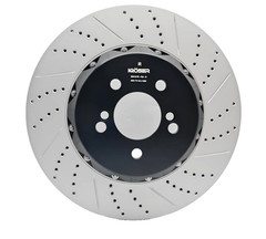 Two-pieces Fixed Rear Brake Disc Rotor (370X24 )For BMW M2 M3 M4 (15-20)(16-21)