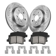 12.4″ Rear Rotors Brake Pads for Buick Lacrosse Regal Chevrolet Impala Malibu