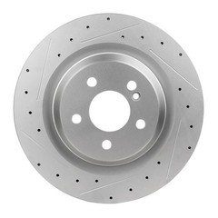 2pcs Rear Discs Brake Rotors Fits 2012-2013 Mercedes-Benz S550 Drilled & Slotted