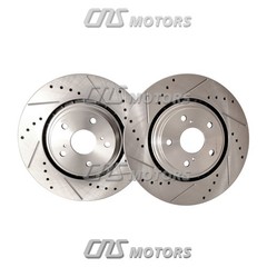 328mm Front Drilled Brake Rotors for 2011 2012 – 2019 Toyota Highlander Sienna