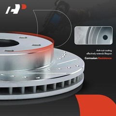 Front Drilled Brake Rotors for Chevrolet Cobalt Malibu Pontiac G6 Saturnc Aura