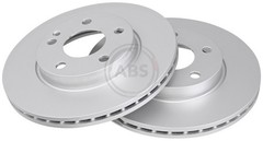 ABS 17646 Front Brake Discs Pair 276mm Vented Fits Mercedes A-Class B-Class