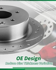Front Disc Brake Rotors + Ceramic Brake Pads Kits for Jeep Liberty Dodge Nitro