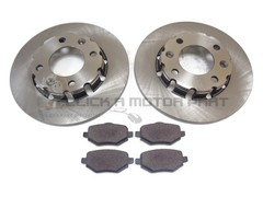 Rear 2 Brake Discs And Pads Set For DS DS3 Crossback 1.2 2022-2025 (249mm)