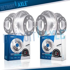 4WD Front Rear Drilled Disc Brake Rotor for 2005-12 Ford F-250 F-350 Super Duty
