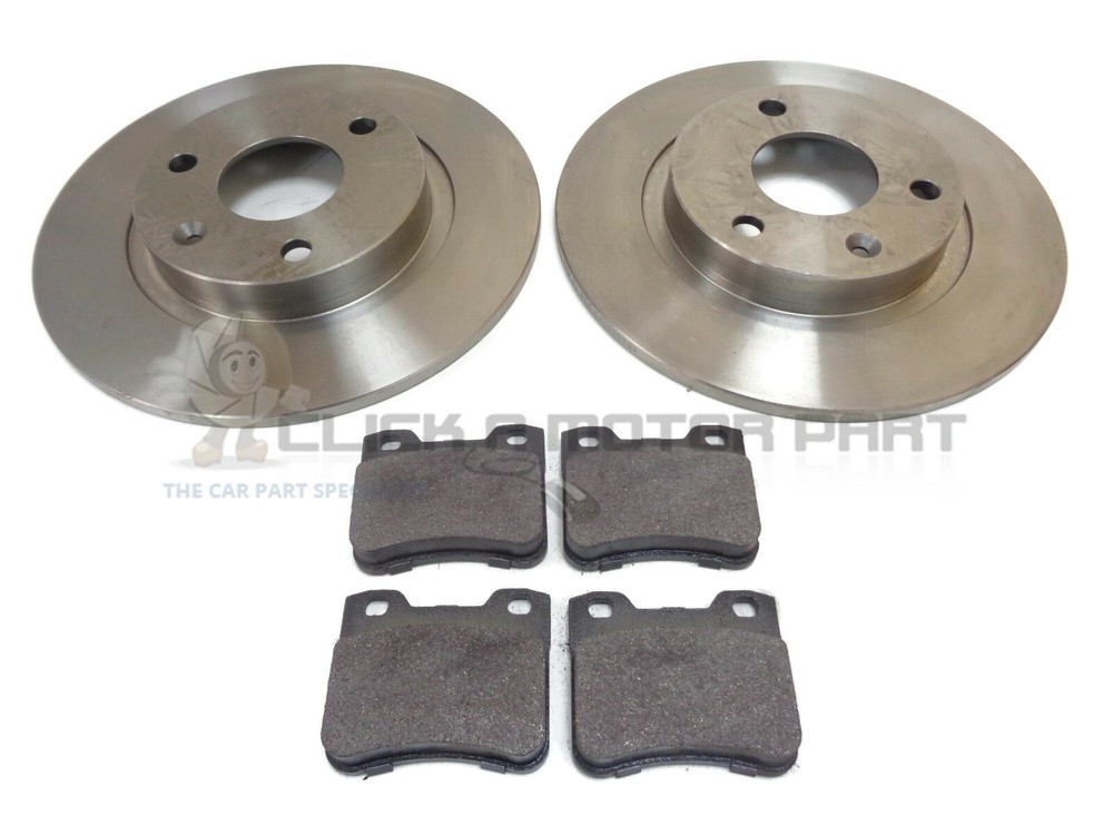CITROEN SAXO AX & PEUGEOT 106 FRONT 2 BRAKE DISCS AND PADS SET NEW (3 stud)