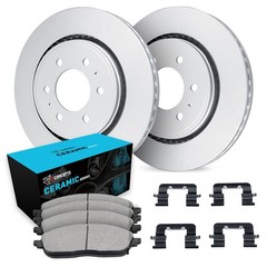 WDWH1-67067 R1 Concepts Brake Disc and Pad Kits 2-Wheel Set Rear for TITAN 17-24