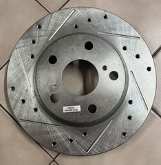 PowerStop Front Rotors JBR1303X W/Z23 Sport Pads For 10-12 HS250H 12-17 Prius V
