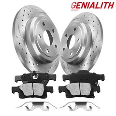 For 2011-2020 Dodge Durango Grand Cherokee 330mm Rear Rotors Ceramic Brake Pads