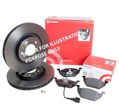FOR FORD Escort 1.6 Carburettor BREMBO FRONT BRAKE DISCS 239,5MM & BRAKE PAD SET