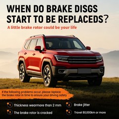 Rear Drilled Brake Rotors & Pads For Jeep Grand Cherokee Dodge Durango 2011-2020
