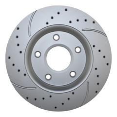 Bison Performance Set Front Drilled 302mm Brake Rotors for Chrysler Dodge Ram VW