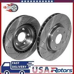 2Pcs 325mm Front Drilled Brake Rotor for Cadillac XLR 2005-2007 Chevy Corvette