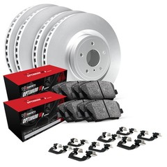 R1 Concepts Wduh2 54143 R1 Brake Rotors Carbon Coated W Optimum Oe Pads