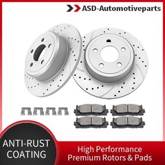 320mm Rear Brakes Rotors Brake Pads Kit for 2009-20 Dodge Challenger Charger RWD