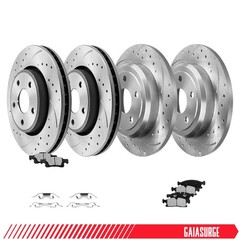 Front Rear Brake Rotors Pads Kit for 2017-2020 Jeep Grand Cherokee 3L 3.6L 5.7L