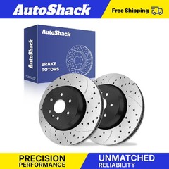 Front Drilled Slotted Brake Rotors for Chevrolet, Colorado 2015-2020