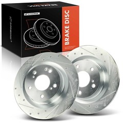 Rear Drilled Brake Rotors for Honda Civic Type R 2017 2018-2020 2023 L4 2.0L