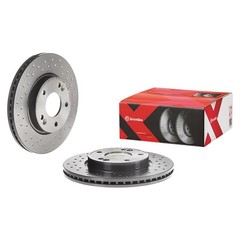 Brembo 09.C249.1X Brake Rotor Xtra Vented Cross Drilled 5 x 114.3mm Single