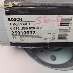 Bosch QuietCast 0986UB0626 Brake Rotor Fits Impala Lucerne Front Disc 25010632
