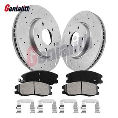 296mm11.7in Front Drilled Rotors & Brake Pads For 2007 2008 2009 Suzuki XL-7