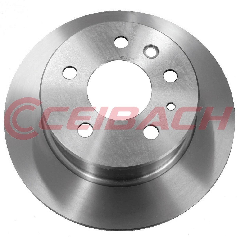 2x Ceibach Rear Brake Discs Pair 279mm Solid Fits Mercedes 8 123 124 S-Class Sl
