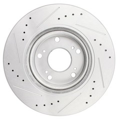 Front Rear Slotted Brake Rotors Discs For 2006 2007-2015 Acura ILX Honda Civic