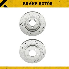 2x Front Drilled For Mercury Mountaineer; Ford Explorer 06-10 54143 Brake Rotors
