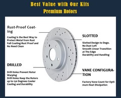 Front Brake Rotors Pads Kit for Lexus HS250H 2010-2012 SCION XB 2008-2015 275mm