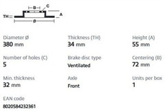 Brembo 09.N246.21 Prime UV Coated Grooved PVT Brake Rotors – Front Pair